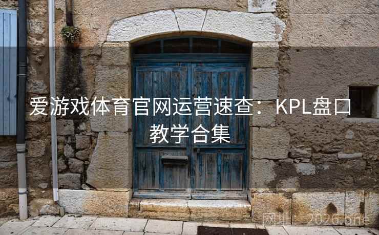 爱游戏体育官网运营速查：KPL盘口教学合集